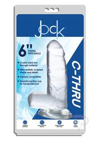 Jock C Thru Dong W/balls 6 Clear (disc)