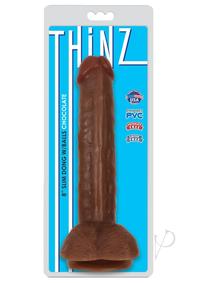 Thinz Slim Dong W/balls 8 Chocolate