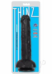 Thinz Slim Dong W/balls 8 Black