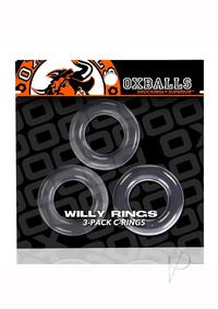 Oxballs Willy Rings 3pk Clear