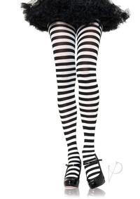 Striped Tights 3x-4x Black/white(spec)