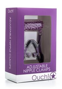 Ouch Adjustable Nipple Clamps Purple