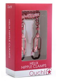 Ouch Helix Nipple Clamps Red