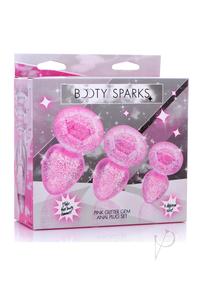 Booty Sparks Glitter Gem Plug Set Pink