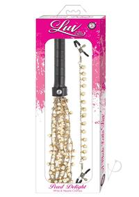 Luv Pearl Delight Whip and Nipple Clamps