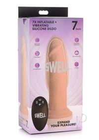 Swell 7x Inflate and Vibe Dildo 7 Vanilla