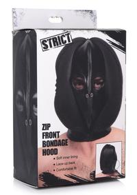 Strict Zip Front Bond Hood Black