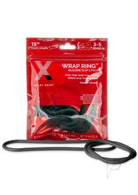 Xplay Silicone Thin Wrap Ring 15 Black