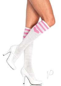 Sweetheart Athletic Knee Socks White