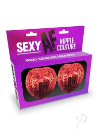 Sexy Af Nipple Hearts Red
