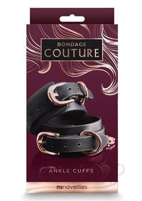 Bondage Couture Ankle Cuffs Black