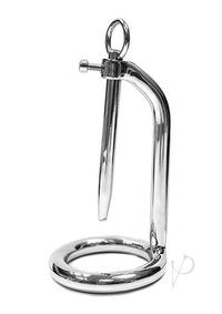 Chastity Cock Ring/urethral Probe Steel