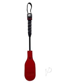 Mini Leather Oval Paddle Red